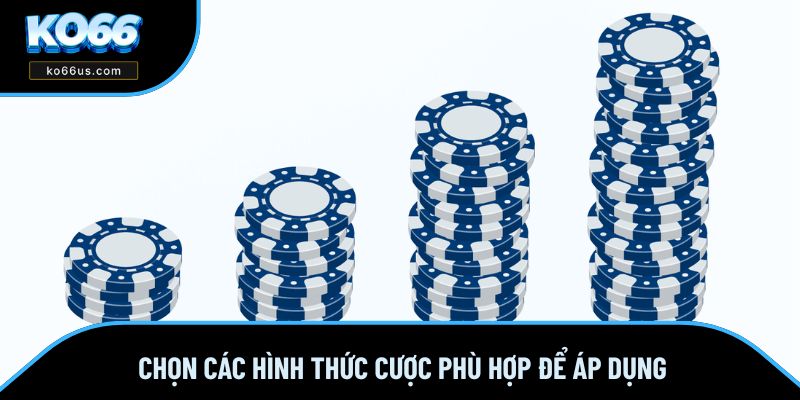 Chọn các hình thức cược phù hợp để áp dụng Chọn các hình thức cược phù hợp để áp dụng