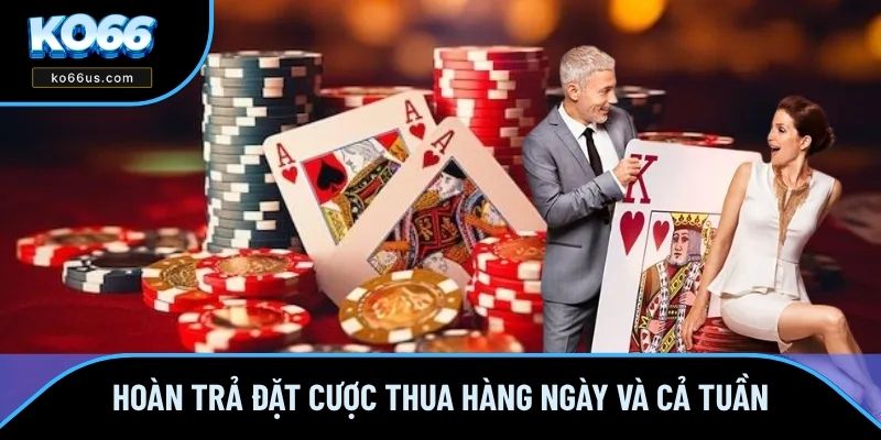 Hoàn trả đặt cược thua hàng ngày và cả tuần Hoàn trả đặt cược thua hàng ngày và cả tuần